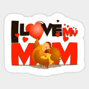 mama hen Sticker